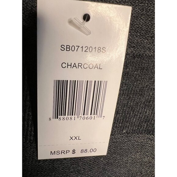 NWT Design History Women's Charcoal Sweater XXL Acrylic Round Neck 3/4 Sleeve - Picture 11 of 12